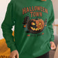Halloween Town Sweatshirt – Vintage Pumpkin Graphic – Bella Canvas 3501 – Halloween Crewneck – Spooky Season Shirt – Unisex S-3XL