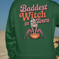 Baddest Witch in Town Retro Halloween Bella+Canvas 3501 Sweatshirt – Spooky Cute Fall Outfit