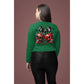 Spooky Cherry Halloween Bow Sweatshirt – Cute & Creepy Fall Vibes