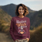Baddest Witch in Town Retro Halloween Bella+Canvas 3501 Sweatshirt – Spooky Cute Fall Outfit