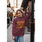 Witch Way to the Candy Halloween Sweatshirt – Bella+Canvas 3501 Unisex Pullover – Spooky Funny Fall Sweater (S–3XL, Multiple Colors)