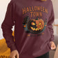 Halloween Town Sweatshirt – Vintage Pumpkin Graphic – Bella Canvas 3501 – Halloween Crewneck – Spooky Season Shirt – Unisex S-3XL