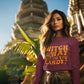 Witch Way to the Candy Halloween Sweatshirt – Bella+Canvas 3501 Unisex Pullover – Spooky Funny Fall Sweater (S–3XL, Multiple Colors)