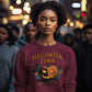 Halloween Town Sweatshirt – Vintage Pumpkin Graphic – Bella Canvas 3501 – Halloween Crewneck – Spooky Season Shirt – Unisex S-3XL