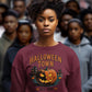 Halloween Town Sweatshirt – Vintage Pumpkin Graphic – Bella Canvas 3501 – Halloween Crewneck – Spooky Season Shirt – Unisex S-3XL