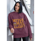 Witch Way to the Candy Halloween Sweatshirt – Bella+Canvas 3501 Unisex Pullover – Spooky Funny Fall Sweater (S–3XL, Multiple Colors)