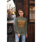 Witch Way to the Candy Halloween Sweatshirt – Bella+Canvas 3501 Unisex Pullover – Spooky Funny Fall Sweater (S–3XL, Multiple Colors)