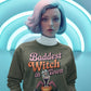 Baddest Witch in Town Retro Halloween Bella+Canvas 3501 Sweatshirt – Spooky Cute Fall Outfit