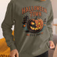 Halloween Town Sweatshirt – Vintage Pumpkin Graphic – Bella Canvas 3501 – Halloween Crewneck – Spooky Season Shirt – Unisex S-3XL
