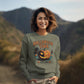 Halloween Town Sweatshirt – Vintage Pumpkin Graphic – Bella Canvas 3501 – Halloween Crewneck – Spooky Season Shirt – Unisex S-3XL