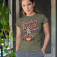 Baddest Witch in Town Retro Halloween Bella+Canvas 3001 T-Shirt – Spooky Cute Fall Tee