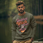 Baddest Witch in Town Retro Halloween Bella+Canvas 3501 Sweatshirt – Spooky Cute Fall Outfit