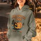 Halloween Town Hoodie – Vintage Pumpkin Graphic – Bella Canvas 3719 – Halloween Pullover – Spooky Season Hoodie – Unisex S-3XL