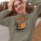 Halloween Town Hoodie – Vintage Pumpkin Graphic – Bella Canvas 3719 – Halloween Pullover – Spooky Season Hoodie – Unisex S-3XL