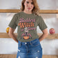Baddest Witch in Town Retro Halloween Bella+Canvas 3001 T-Shirt – Spooky Cute Fall Tee