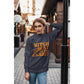 Witch Way to the Candy Halloween Sweatshirt – Bella+Canvas 3501 Unisex Pullover – Spooky Funny Fall Sweater (S–3XL, Multiple Colors)