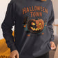 Halloween Town Sweatshirt – Vintage Pumpkin Graphic – Bella Canvas 3501 – Halloween Crewneck – Spooky Season Shirt – Unisex S-3XL