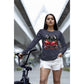 Spooky Cherry Halloween Bow Sweatshirt – Cute & Creepy Fall Vibes