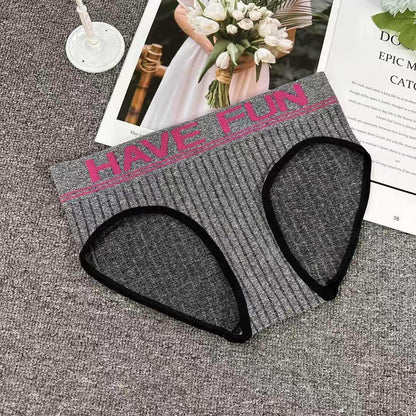Ribbon-lettered lady's underwear