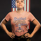 Baddest Witch in Town Retro Halloween Bella+Canvas 3001 T-Shirt – Spooky Cute Fall Tee