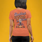 Baddest Witch in Town Retro Halloween Bella+Canvas 3001 T-Shirt – Spooky Cute Fall Tee
