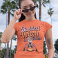 Baddest Witch in Town Retro Halloween Bella+Canvas 3001 T-Shirt – Spooky Cute Fall Tee