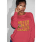Witch Way to the Candy Halloween Sweatshirt – Bella+Canvas 3501 Unisex Pullover – Spooky Funny Fall Sweater (S–3XL, Multiple Colors)