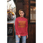 Witch Way to the Candy Halloween Sweatshirt – Bella+Canvas 3501 Unisex Pullover – Spooky Funny Fall Sweater (S–3XL, Multiple Colors)