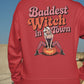 Baddest Witch in Town Retro Halloween Bella+Canvas 3501 Sweatshirt – Spooky Cute Fall Outfit