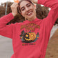 Halloween Town Hoodie – Vintage Pumpkin Graphic – Bella Canvas 3719 – Halloween Pullover – Spooky Season Hoodie – Unisex S-3XL