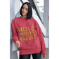 Witch Way to the Candy Halloween Sweatshirt – Bella+Canvas 3501 Unisex Pullover – Spooky Funny Fall Sweater (S–3XL, Multiple Colors)