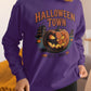 Halloween Town Sweatshirt – Vintage Pumpkin Graphic – Bella Canvas 3501 – Halloween Crewneck – Spooky Season Shirt – Unisex S-3XL