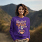 Baddest Witch in Town Retro Halloween Bella+Canvas 3501 Sweatshirt – Spooky Cute Fall Outfit