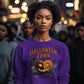 Halloween Town Sweatshirt – Vintage Pumpkin Graphic – Bella Canvas 3501 – Halloween Crewneck – Spooky Season Shirt – Unisex S-3XL