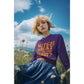 Witch Way to the Candy Halloween Sweatshirt – Bella+Canvas 3501 Unisex Pullover – Spooky Funny Fall Sweater (S–3XL, Multiple Colors)