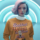 Baddest Witch in Town Retro Halloween Bella+Canvas 3501 Sweatshirt – Spooky Cute Fall Outfit