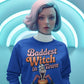 Baddest Witch in Town Retro Halloween Bella+Canvas 3501 Sweatshirt – Spooky Cute Fall Outfit