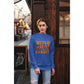 Witch Way to the Candy Halloween Sweatshirt – Bella+Canvas 3501 Unisex Pullover – Spooky Funny Fall Sweater (S–3XL, Multiple Colors)