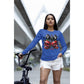 Spooky Cherry Halloween Bow Sweatshirt – Cute & Creepy Fall Vibes