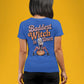 Baddest Witch in Town Retro Halloween Bella+Canvas 3001 T-Shirt – Spooky Cute Fall Tee