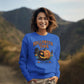Halloween Town Sweatshirt – Vintage Pumpkin Graphic – Bella Canvas 3501 – Halloween Crewneck – Spooky Season Shirt – Unisex S-3XL