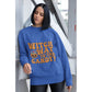 Witch Way to the Candy Halloween Sweatshirt – Bella+Canvas 3501 Unisex Pullover – Spooky Funny Fall Sweater (S–3XL, Multiple Colors)