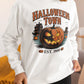 Halloween Town Sweatshirt – Vintage Pumpkin Graphic – Bella Canvas 3501 – Halloween Crewneck – Spooky Season Shirt – Unisex S-3XL