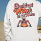 Baddest Witch in Town Retro Halloween Bella+Canvas 3501 Sweatshirt – Spooky Cute Fall Outfit