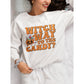 Witch Way to the Candy Halloween Sweatshirt – Bella+Canvas 3501 Unisex Pullover – Spooky Funny Fall Sweater (S–3XL, Multiple Colors)