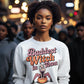 Baddest Witch in Town Retro Halloween Bella+Canvas 3501 Sweatshirt – Spooky Cute Fall Outfit