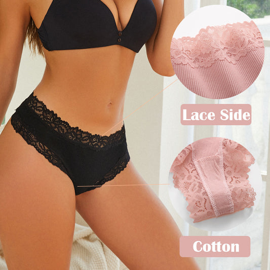 Women's cotton-lined thong underwear