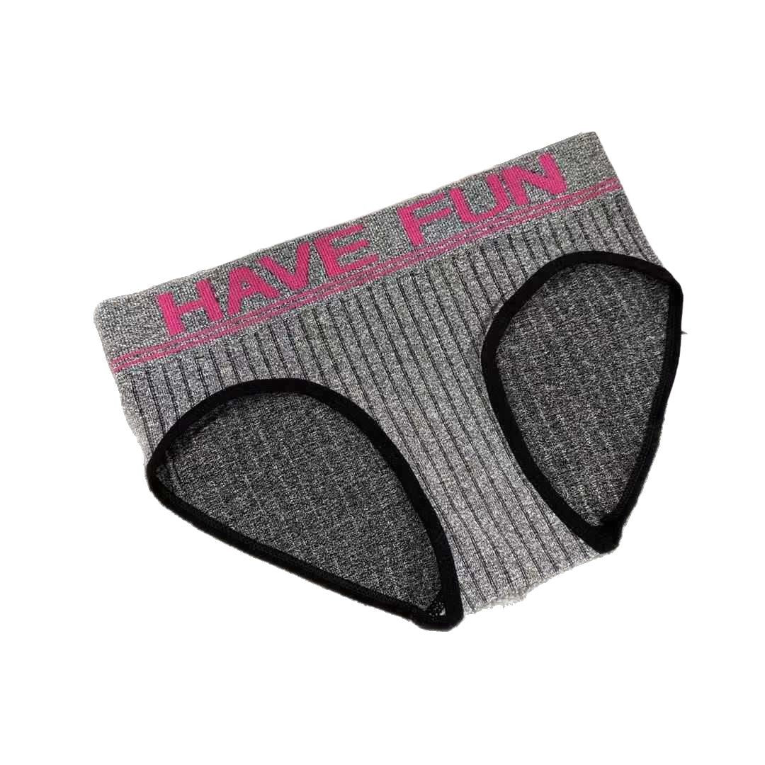 Ribbon-lettered lady's underwear