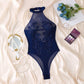 Water-soluble floral see-through hot girl slimming underwear