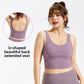 Women's One-piece high-strength shockproof sports underwear plus size push up outdoor fitness bra chubby girl yoga vest